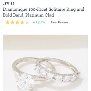 QVC Diamonique 3ct Solitaire